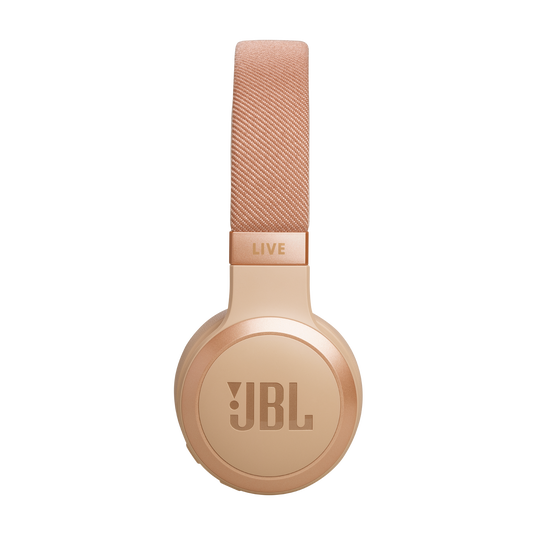 JBL Live 670NC - Sandstone - Wireless On-Ear Headphones with True Adaptive Noise Cancelling - Right image number null